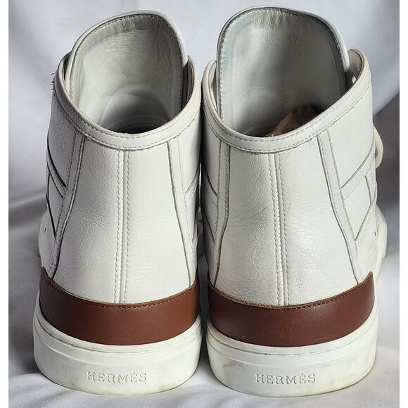 Authentic Hermes Get Up Leather Sneakers Shoes sz 42 US 9 - 10 w Prada dust bag main image 5